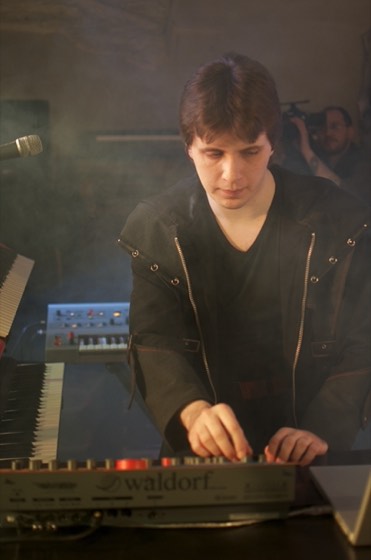 At the Waldorf synthesizer